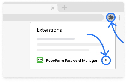 Showing RoboForm extension working!